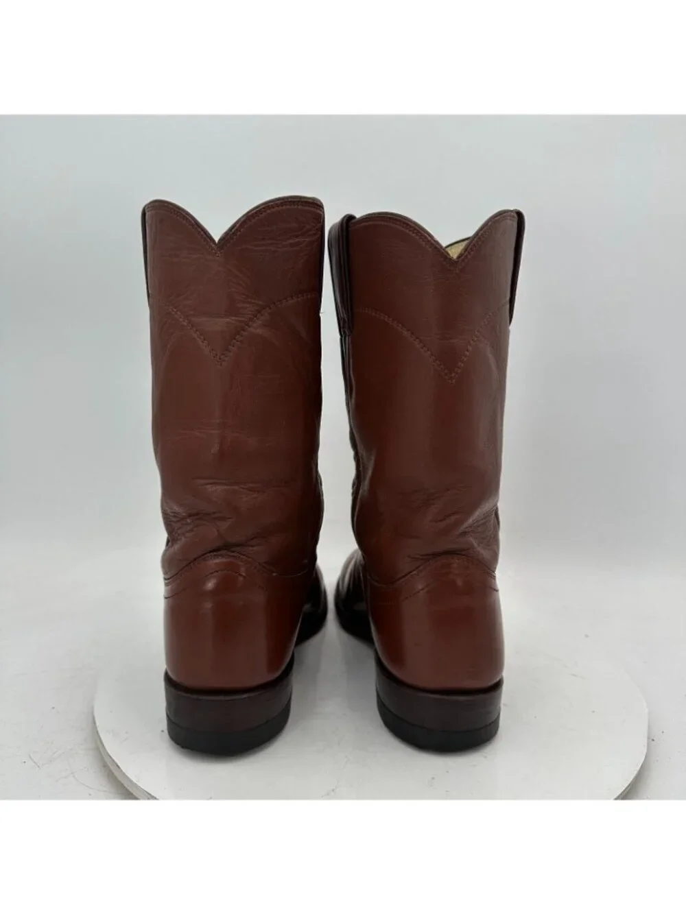 Justin L3802 Women Size 6B Brown Leather Roper Western Cowboy Classic Boot